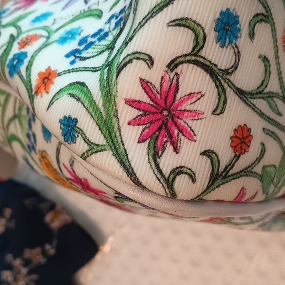 Dooney And Bourke Botanical Handbag Y2K Rainbow Zipper - Picture 10 of 11